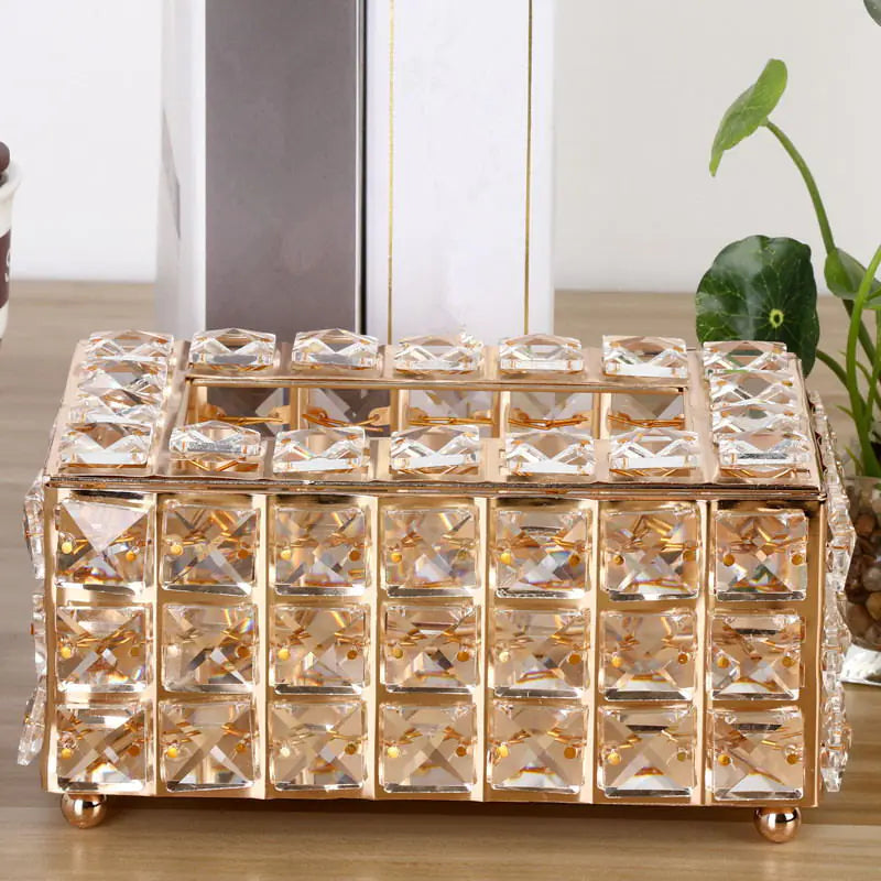 Minimalist Crystal Tissue Box
