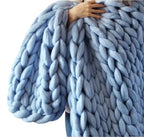 Chunky Merino Wool Blanket