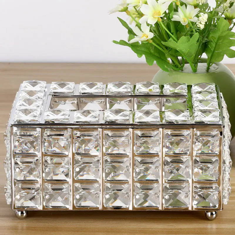 Minimalist Crystal Tissue Box