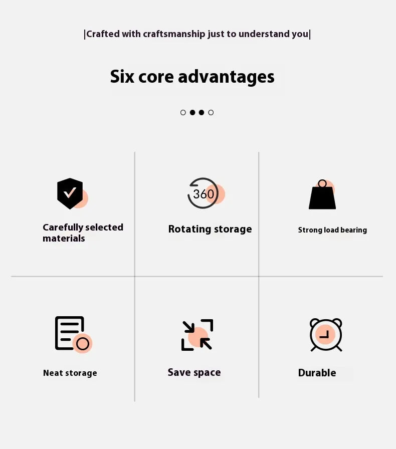 Rotating Desktop Cosmetic Brush Holder