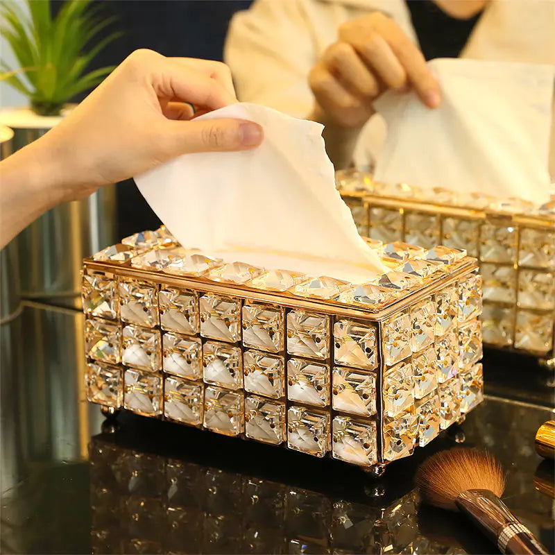 Minimalist Crystal Tissue Box