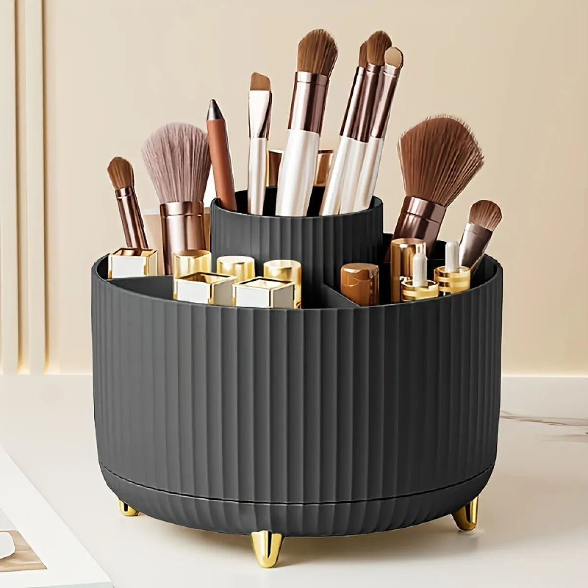 Rotating Desktop Cosmetic Brush Holder