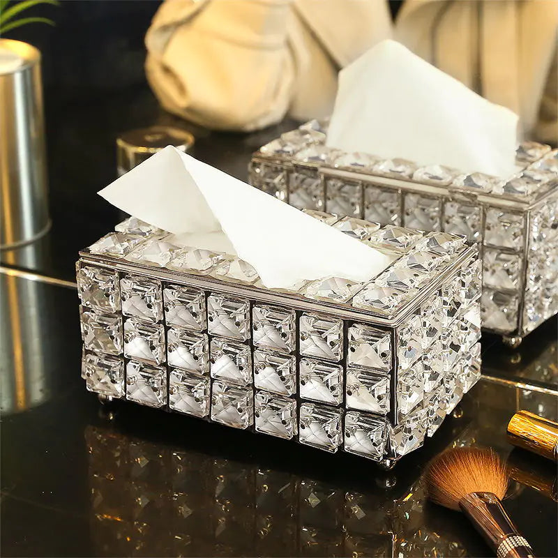 Minimalist Crystal Tissue Box