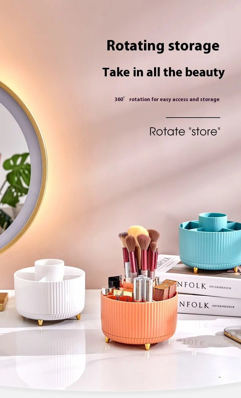 Rotating Desktop Cosmetic Brush Holder