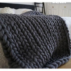 Chunky Merino Wool Blanket