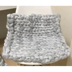 Chunky Merino Wool Blanket